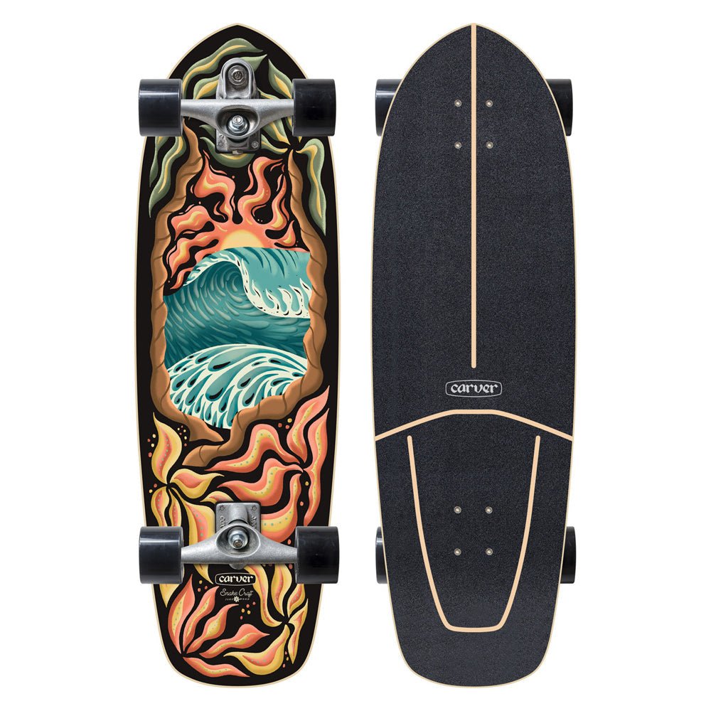 Carver Skateboards - 32" Psychedelic Sunset - C7 Complete - Skymonster Watersports