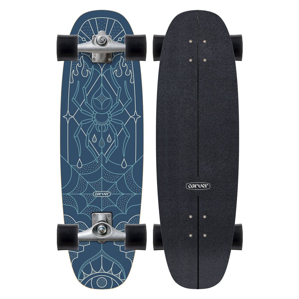 Carver Skateboards - 33" Blue Widow - CX Complete - Skymonster Watersports