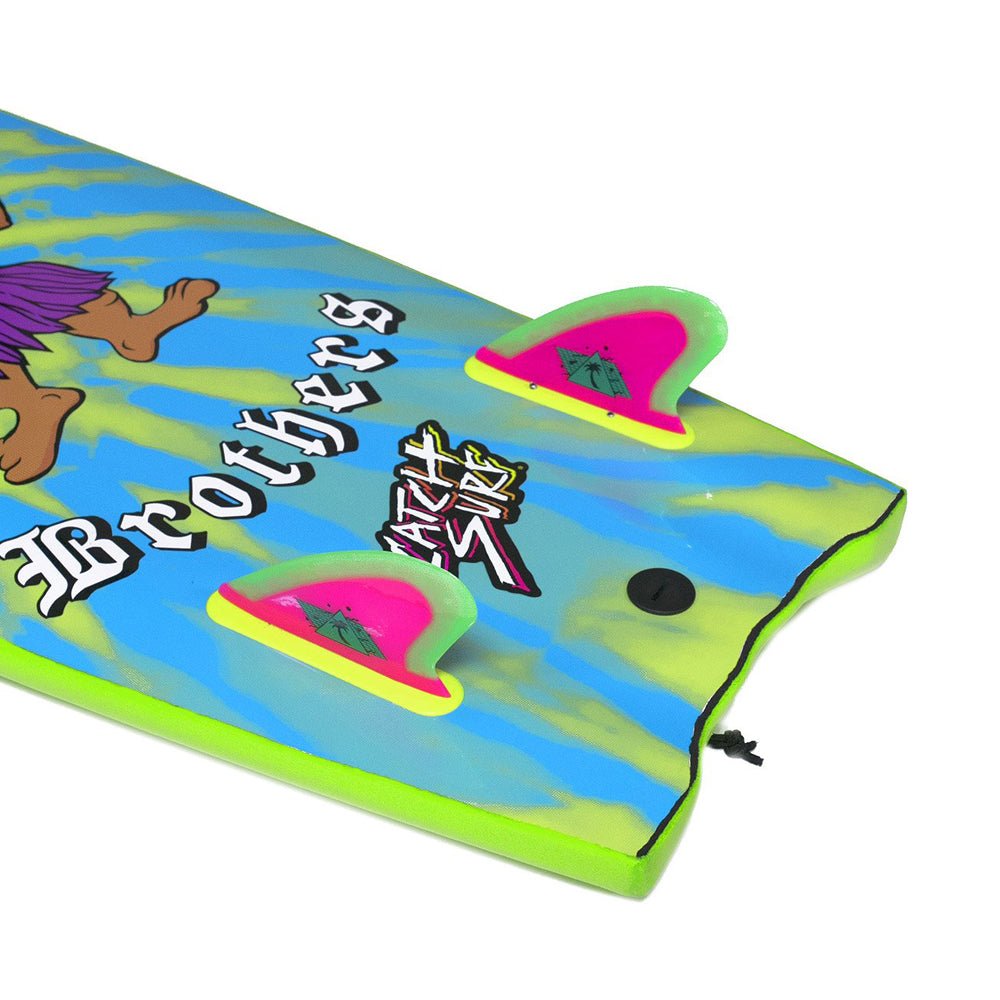 Catch Surf - Beater Pro - Safety Edge Twin Fin Kit - Hot Pink & Lime - Skymonster Watersports