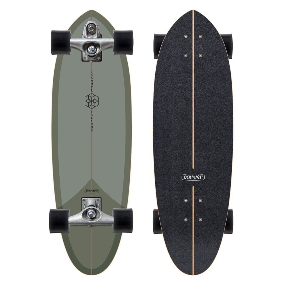 Carver Skateboards - 32.5&quot; CI Mid Sage - C7 Complete - Skymonster Watersports