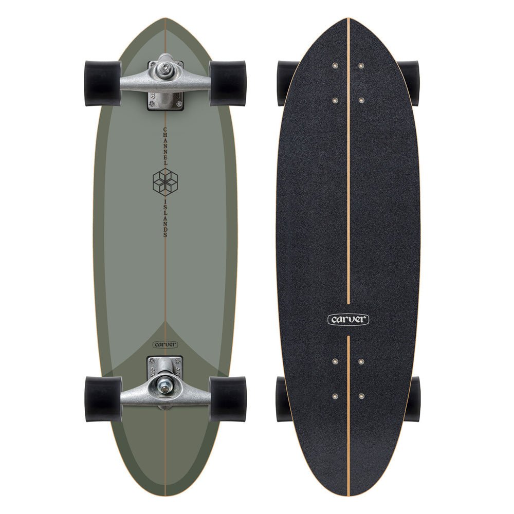 Carver Skateboards - 32.5&quot; CI Mid Sage - CX Complete - Skymonster Watersports
