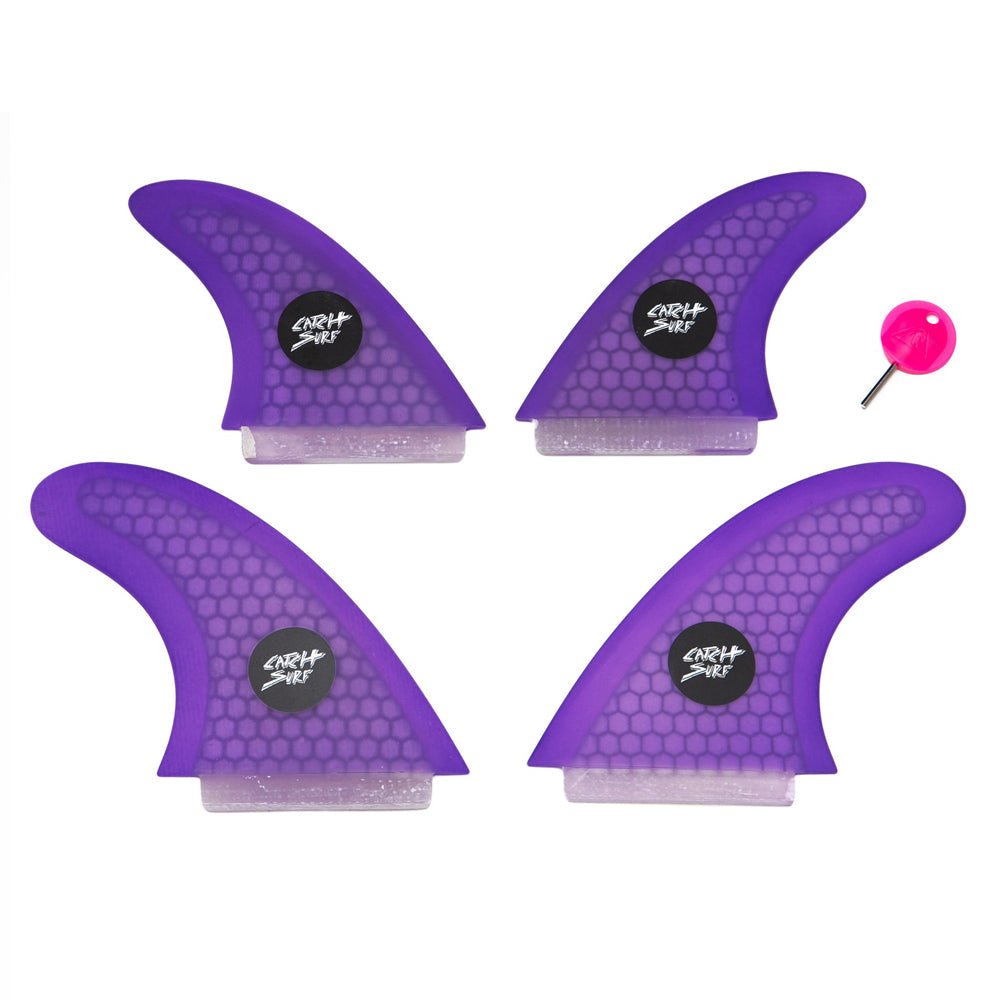 Catch Surf - Ultra Hi - Perf Quad Fin Kit - Purple - Skymonster Watersports