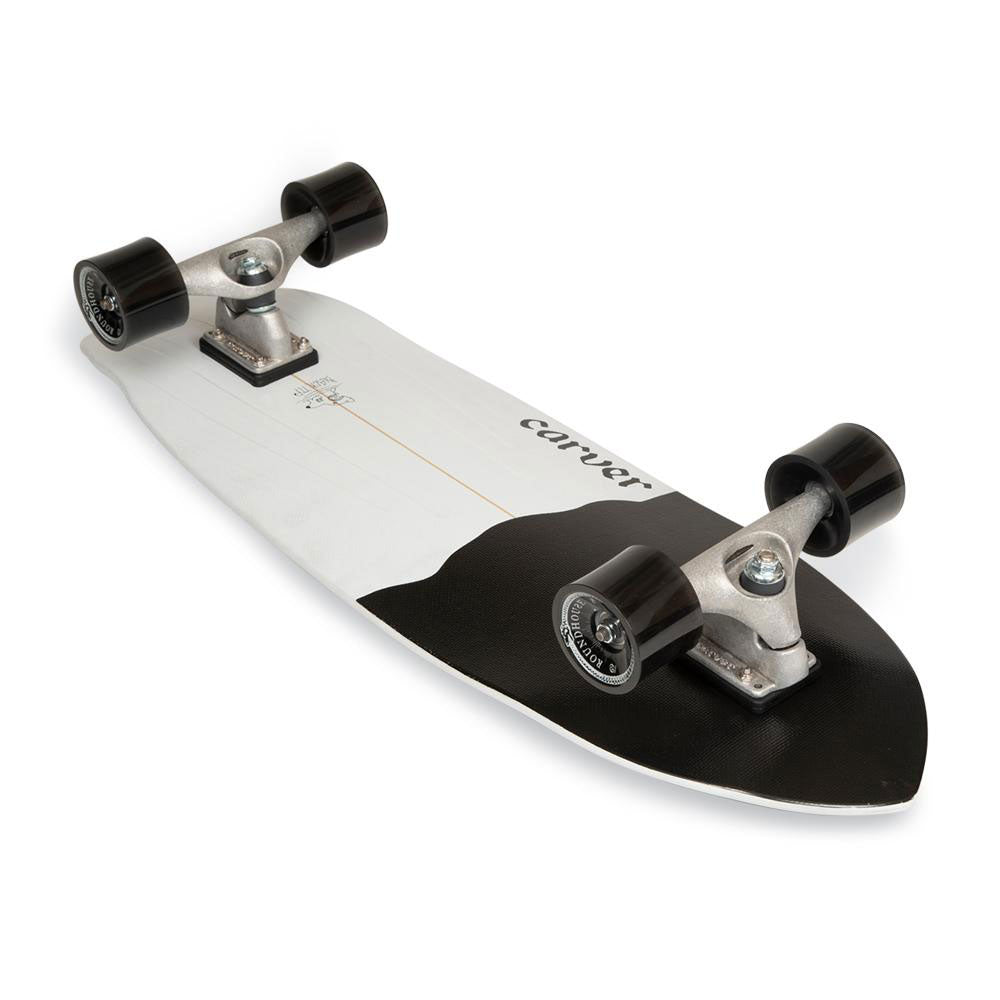 Carver 32.5&quot; Black Tip Surfskate Skateboard - Skymonster Watersports